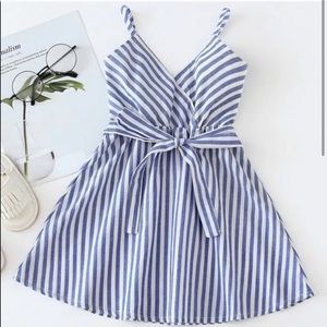 NWT Toddler Girl Striped Surplice Dress